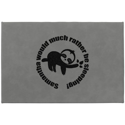 Sloth Large Gift Box w/ Engraved Leather Lid (Personalized)