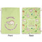 Sloth Large Laundry Bag - Front & Back View