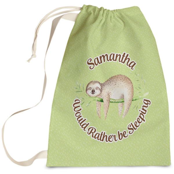Custom Sloth Laundry Bag - Large (Personalized)