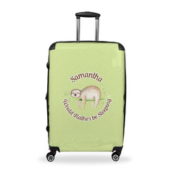 Sloth Suitcase - 28" Large - Checked w/ Name or Text