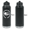 Sloth Laser Engraved Water Bottles - Front Engraving - Front & Back View