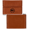 Sloth Leather Business Card Holder Front Back Single Sided - Apvl