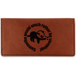 Sloth Leatherette Checkbook Holder (Personalized)