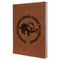 Sloth Leather Sketchbook - Large - Double Sided - Angled View