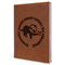 Sloth Leather Sketchbook - Large - Single Sided - Angled View