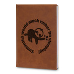 Sloth Leatherette Journal - Large - Double Sided (Personalized)