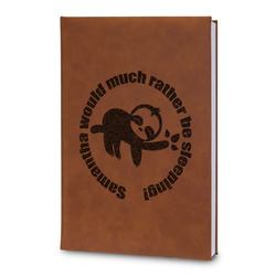 Sloth Leatherette Journal - Large - Double Sided (Personalized)