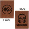 Sloth Leatherette Journals - Large - Double Sided - Front & Back View