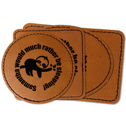 Sloth Faux Leather Iron On Patch (Personalized)