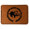 Sloth Faux Leather Iron On Patch - Rectangle (Personalized)