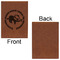 Sloth Leatherette Sketchbooks - Large - Single Sided - Front & Back View