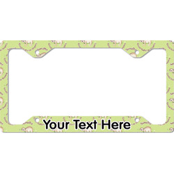 Sloth License Plate Frame - Style C (Personalized)