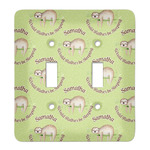 Sloth Light Switch Cover (2 Toggle Plate) (Personalized)