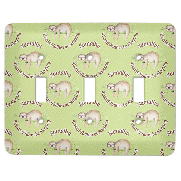 Custom Sloth Light Switch Cover (3 Toggle Plate) (Personalized)