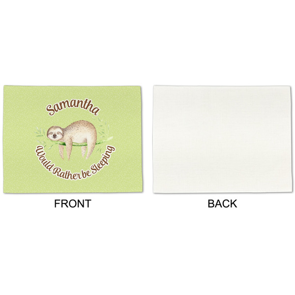 Sloth Linen Placemat - APPROVAL Single (single sided)