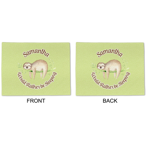 Sloth Linen Placemat - APPROVAL (double sided)