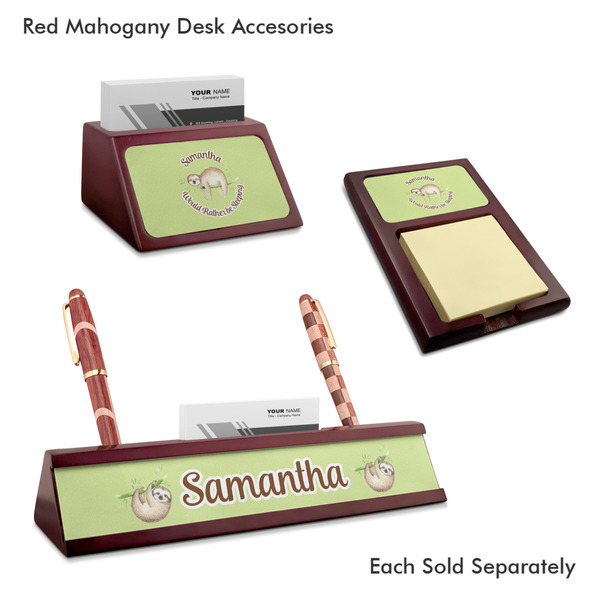 Sloth Mahogany Desk Accessories