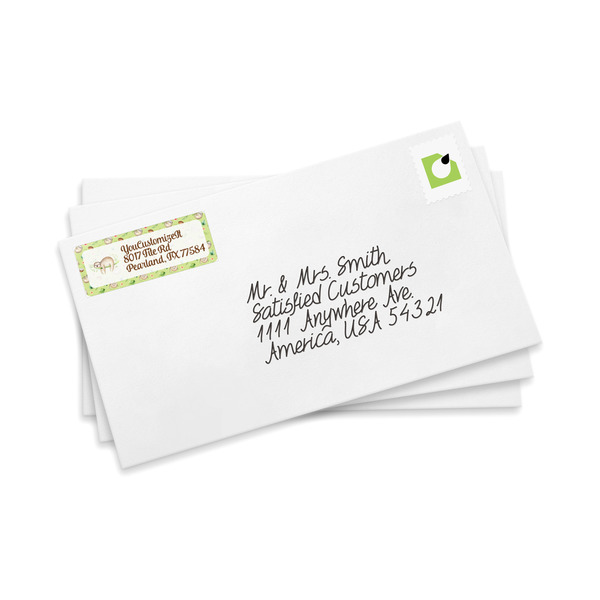 Sloth Mailing Label on Envelopes