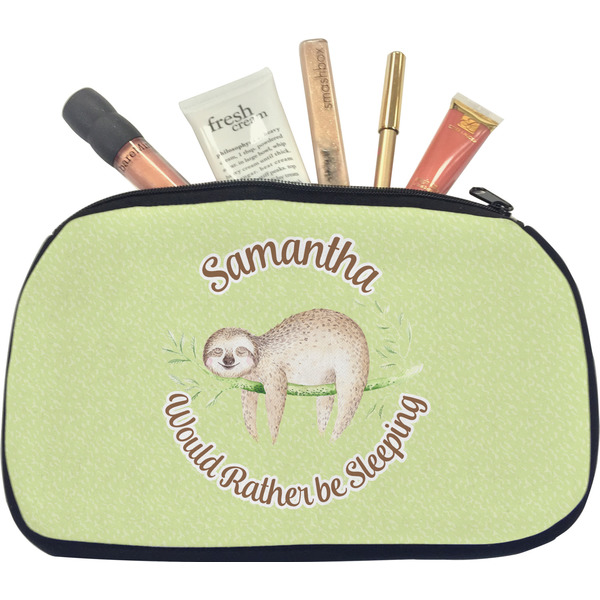 Custom Sloth Makeup / Cosmetic Bag - Medium (Personalized)