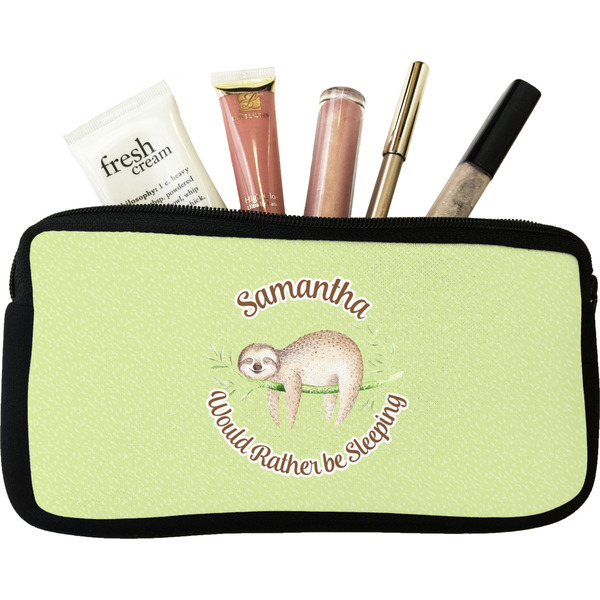 Custom Sloth Makeup / Cosmetic Bag (Personalized)