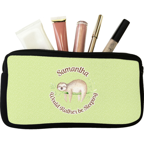 Custom Sloth Makeup / Cosmetic Bag (Personalized)