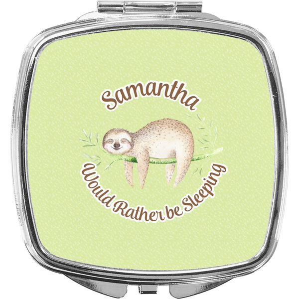 Custom Sloth Compact Makeup Mirror (Personalized)