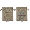 Sloth Medium Burlap Gift Bag - Front & Back (Personalized)