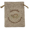 Sloth Medium Burlap Gift Bag - Front (Personalized)
