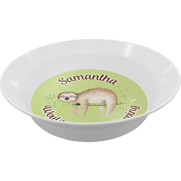 Custom Sloth Melamine Bowl (Personalized)