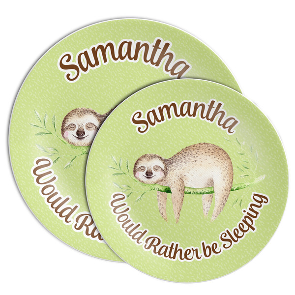 Sloth Melamine Plates - PARENT/MAIN