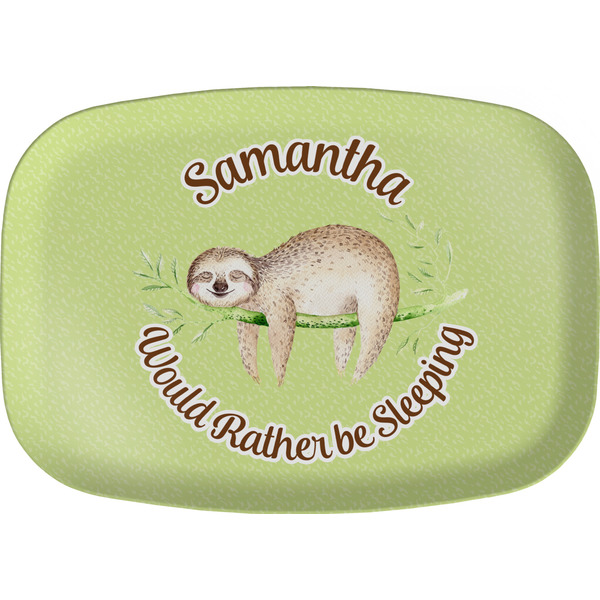 Custom Sloth Melamine Platter (Personalized)