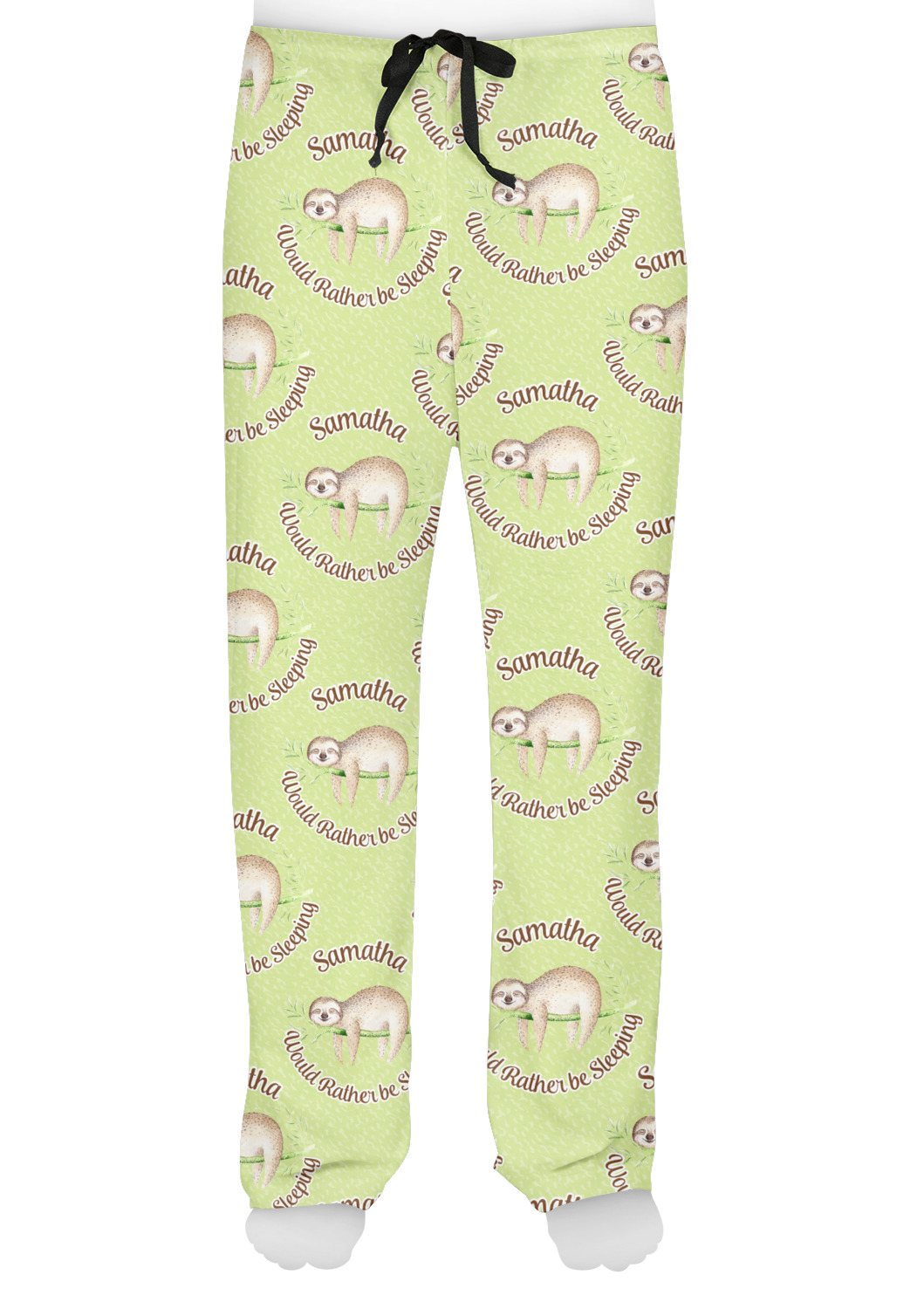 Sloth Mens Pajama Pants - M (Personalized) - YouCustomizeIt