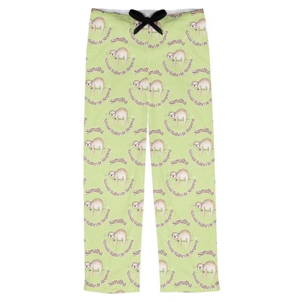 Custom Sloth Mens Pajama Pants - XL (Personalized)