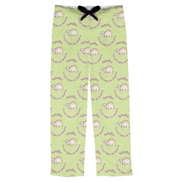 Custom Sloth Mens Pajama Pants - XS (Personalized)
