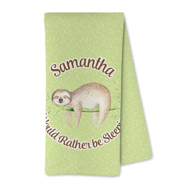 Custom Sloth Kitchen Towel - Microfiber (Personalized)