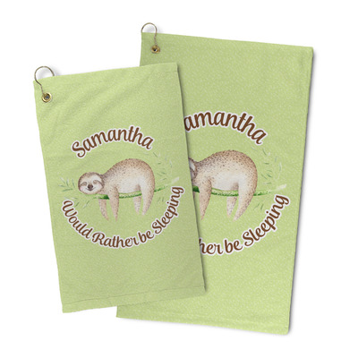 Sloth Microfiber Golf Towel (Personalized)