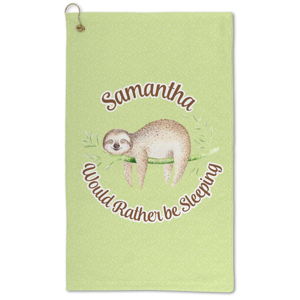 Custom Sloth Microfiber Golf Towel (Personalized)