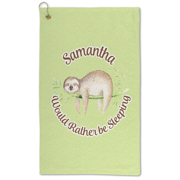 Custom Sloth Microfiber Golf Towel (Personalized)