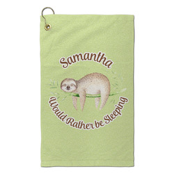 Sloth Microfiber Golf Towel - Small (Personalized)