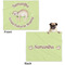 Sloth Microfleece Dog Blanket - Large- Front & Back