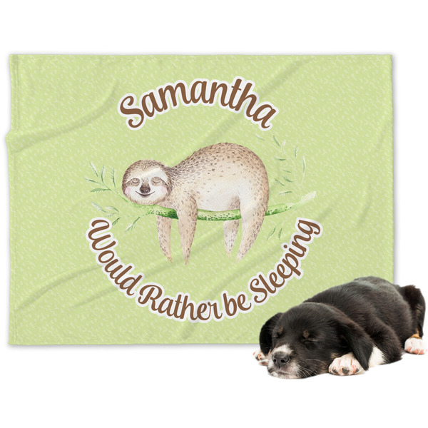 Custom Sloth Dog Blanket (Personalized)