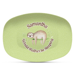 Sloth Plastic Platter - Microwave & Oven Safe Composite Polymer (Personalized)