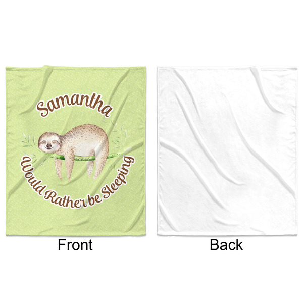 Sloth Minky Blanket - 50"x60" - Single Sided - Front & Back