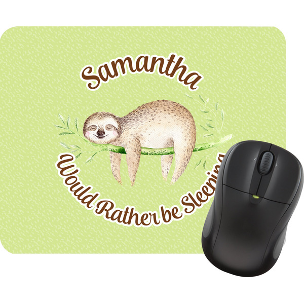 Custom Sloth Rectangular Mouse Pad (Personalized)