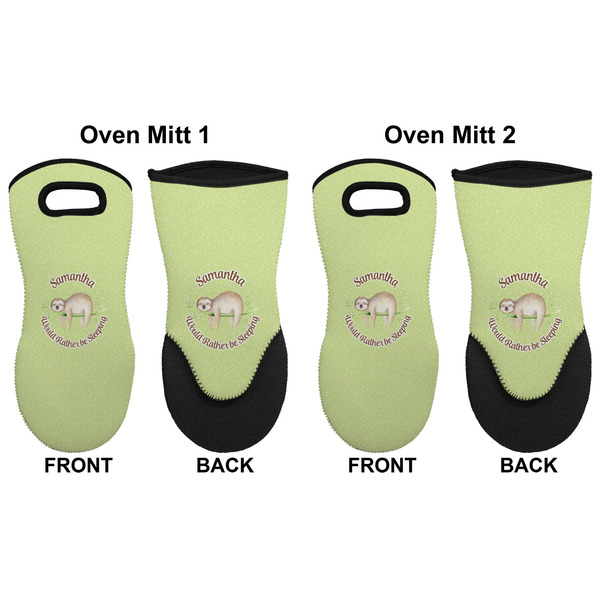 Sloth Neoprene Oven Mitt - Set of 2 - Approval