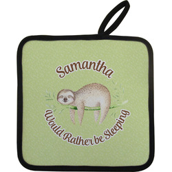 Sloth Pot Holder w/ Name or Text