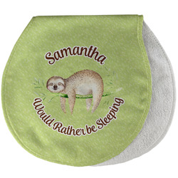 Sloth Burp Pad - Velour w/ Name or Text