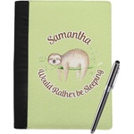 Sloth Notebook Padfolio - Large w/ Name or Text