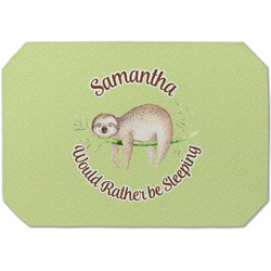 Sloth Dining Table Mat - Octagon (Single-Sided) w/ Name or Text