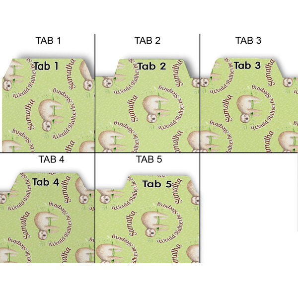Sloth Page Dividers - Set of 5 - Approval